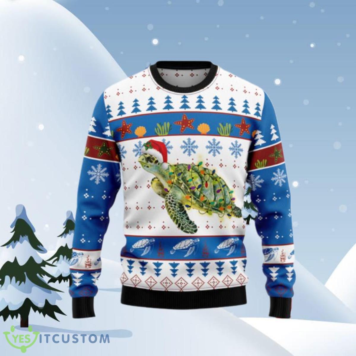 Turtle Xmas Ugly Christmas Sweaters Unique Gift 3 Turtle Xmas Ugly Christmas Sweaters Unique Gift Product Photo 1