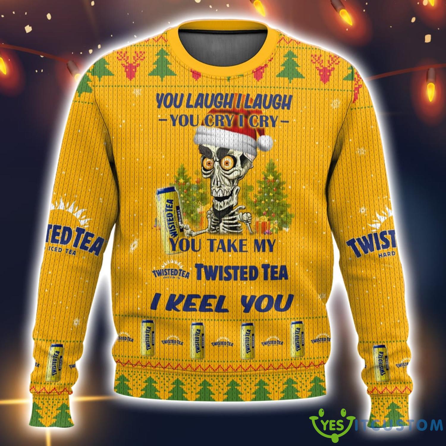 Twisted Tea Funny Christmas Gift Ugly Christmas Sweater Unisex Swweater 5 Twisted Tea Funny Christmas Gift Ugly Christmas Sweater Unisex Swweater Product Photo 1