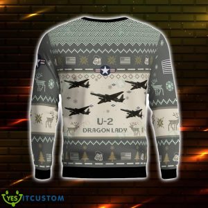 U-2 Dragon Lady U2 3D Aircraft Ugly Sweater Christmas Gift For Men And Women Product Photo 2