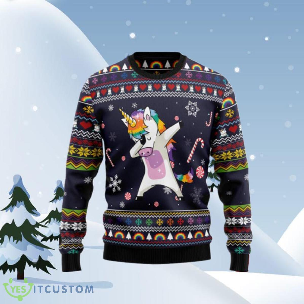 Unicorn Dab Ugly Christmas Sweaters Unique Gift 3 Unicorn Dab Ugly Christmas Sweaters Unique Gift Product Photo 1