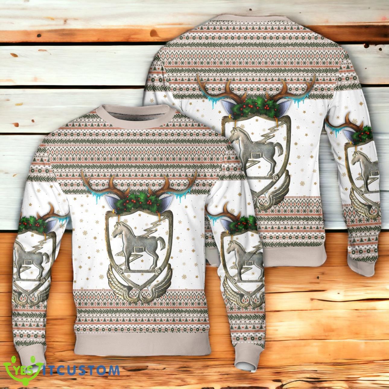 US Army 10th Special Forces Group Christmas AOP Sweater 3 US Army 10th Special Forces Group Christmas AOP Sweater Product Photo 1