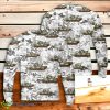 US Army M1 Abrams Tank winter camo Christmas Sweater Product Photo 1