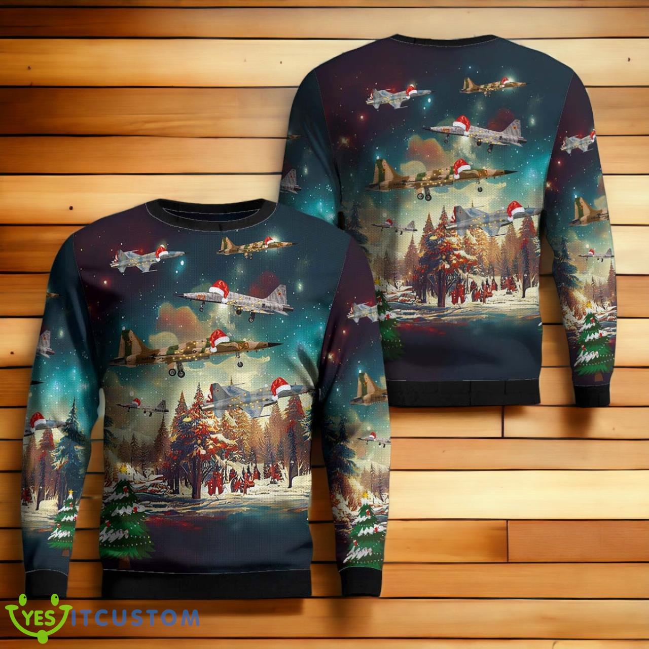 US Navy Northrop F-5N Tiger Christmas Sweater 3 US Navy Northrop F-5N Tiger Christmas Sweater Product Photo 1