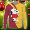 USC Trojans Snoopy Cute Heart American Sports Team Knitted Xmas 3D Sweater Gift Holidays - USC Trojans Snoopy Cute Heart American Sports Team Sweatshirt-3D Sweatshirt_3