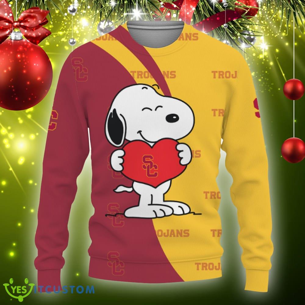 USC Trojans Snoopy Cute Heart American Sports Team Knitted Xmas 3D Sweater Gift Holidays 5 USC Trojans Snoopy Cute Heart American Sports Team Knitted Xmas 3D Sweater Gift Holidays - USC Trojans Snoopy Cute Heart American Sports Team Sweatshirt-3D Sweatshirt_3
