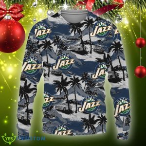 Utah Jazz Tropical Patterns For Fans Club Gifts Knitted Xmas Sweater Gift Holidays - Utah Jazz Tropical Patterns For Fans Club New Trends Gifts Unisex 3D T-Shirt, Hoodie, Sweatshirt-3D Sweatshirt_3