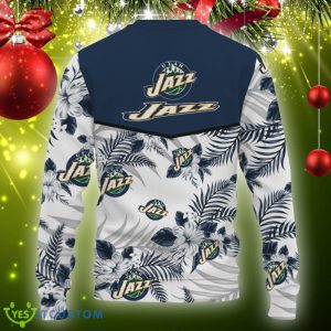 Utah Jazz Tropical Patterns Ugly Xmas Sweater Gift Holidays - Utah Jazz Tropical Patterns New Trends For Fans Club Gifts Unisex 3D T-Shirt, Hoodie, Sweatshirt-3D Sweatshirt_4