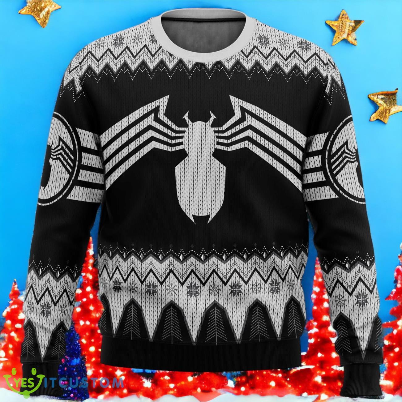 Venom Marvel Christmas Ugly Sweater 3 Venom Marvel Christmas Ugly Sweater Product Photo 1