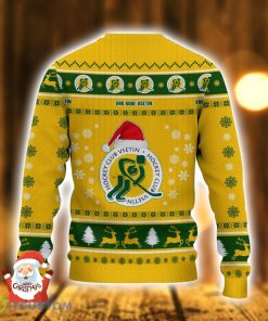 VHK ROBE Vsetín Logo Santa Hat 3D Ugly Christmas Sweater Christmas Holiday Gift For Men And Women 5 VHK ROBE Vsetín Logo Santa Hat 3D Ugly Christmas Sweater Christmas Holiday Gift For Men And Women Product Photo 3