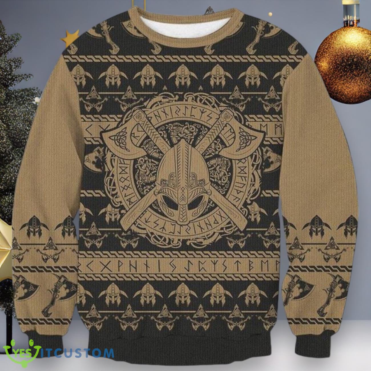 Viking Ugly Christmas Sweater For Everyone 3 Viking Ugly Christmas Sweater For Everyone Product Photo 1