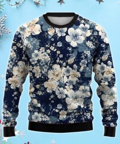 Vintage Floral 3D Ugly Christmas Sweater, Xmas Gift For Everyone Product Photo 1