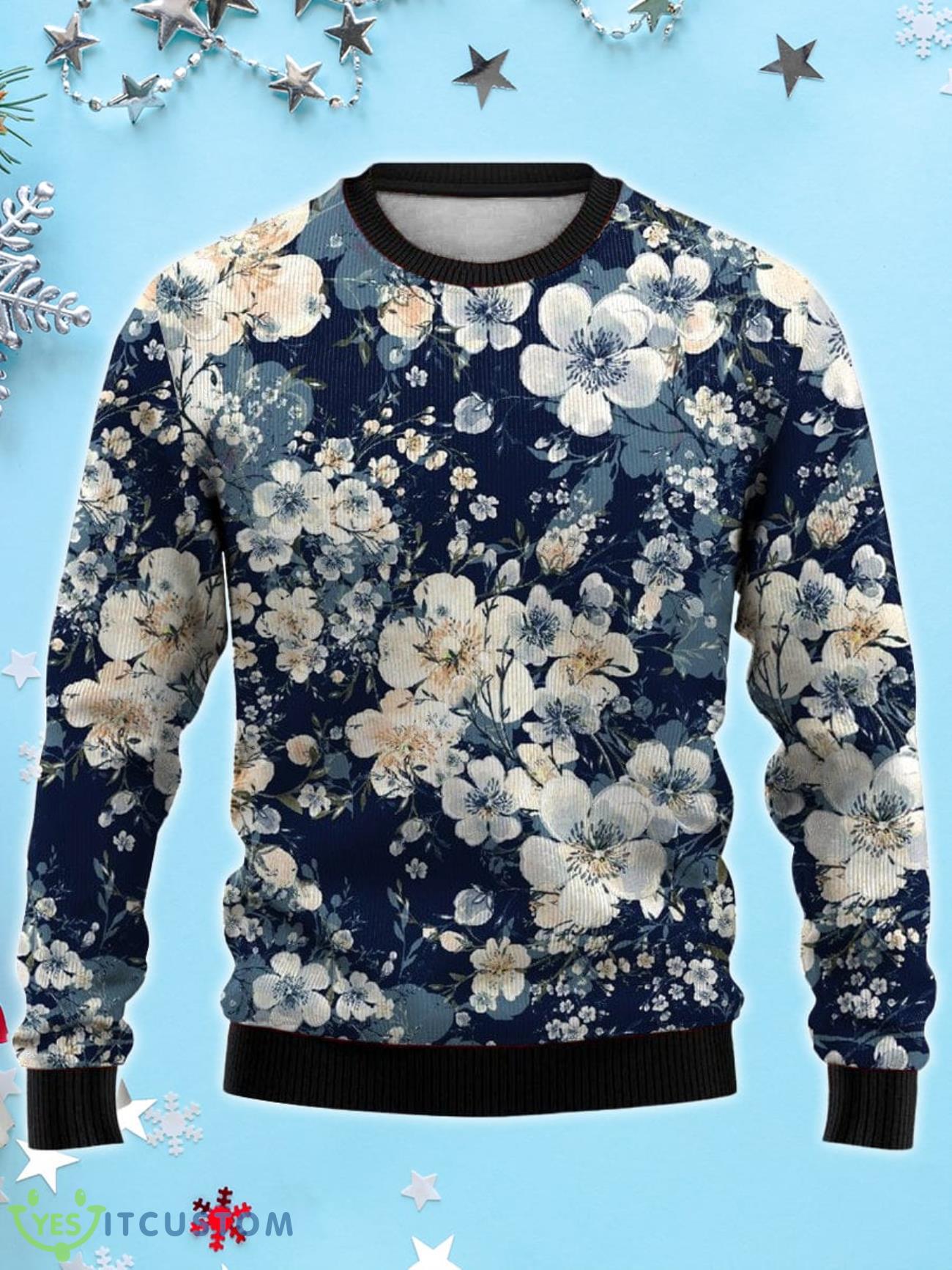 Vintage Floral 3D Ugly Christmas Sweater, Xmas Gift For Everyone 5 Vintage Floral 3D Ugly Christmas Sweater, Xmas Gift For Everyone Product Photo 1