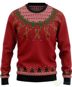 Violin Lover Ugly Christmas Sweater Product Photo 1
