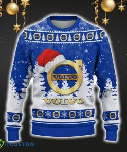 Volvo Ugly Christmas Sweater Car Lovers Santa Hat Tree Christmas For Fans Gift - Volvo Ugly Christmas Sweater_2