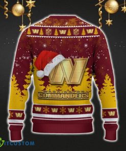 Washington Commanders Ugly Christmas Sweater Snowflakes Santa Hat Logo For Men And Women Gift Christmas 3 Washington Commanders Ugly Christmas Sweater Snowflakes Santa Hat Logo For Men And Women Gift Christmas - Washington Commanders Ugly Christmas Sweater_3