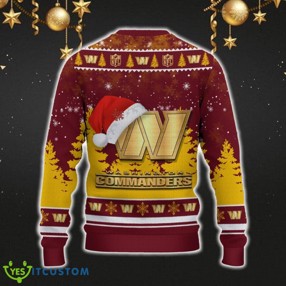 Washington Commanders Ugly Christmas Sweater Snowflakes Santa Hat Logo For Men And Women Gift Christmas 6 Washington Commanders Ugly Christmas Sweater Snowflakes Santa Hat Logo For Men And Women Gift Christmas - Washington Commanders Ugly Christmas Sweater_3