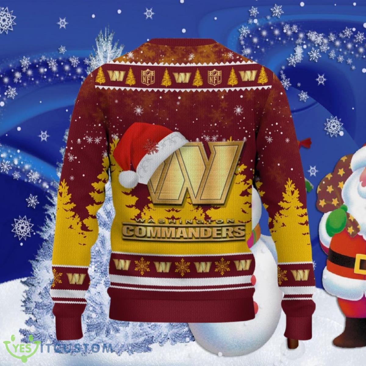 Washington Commanders Ugly Christmas Sweater Special Gift 6 Washington Commanders Ugly Christmas Sweater Special Gift Product Photo 2