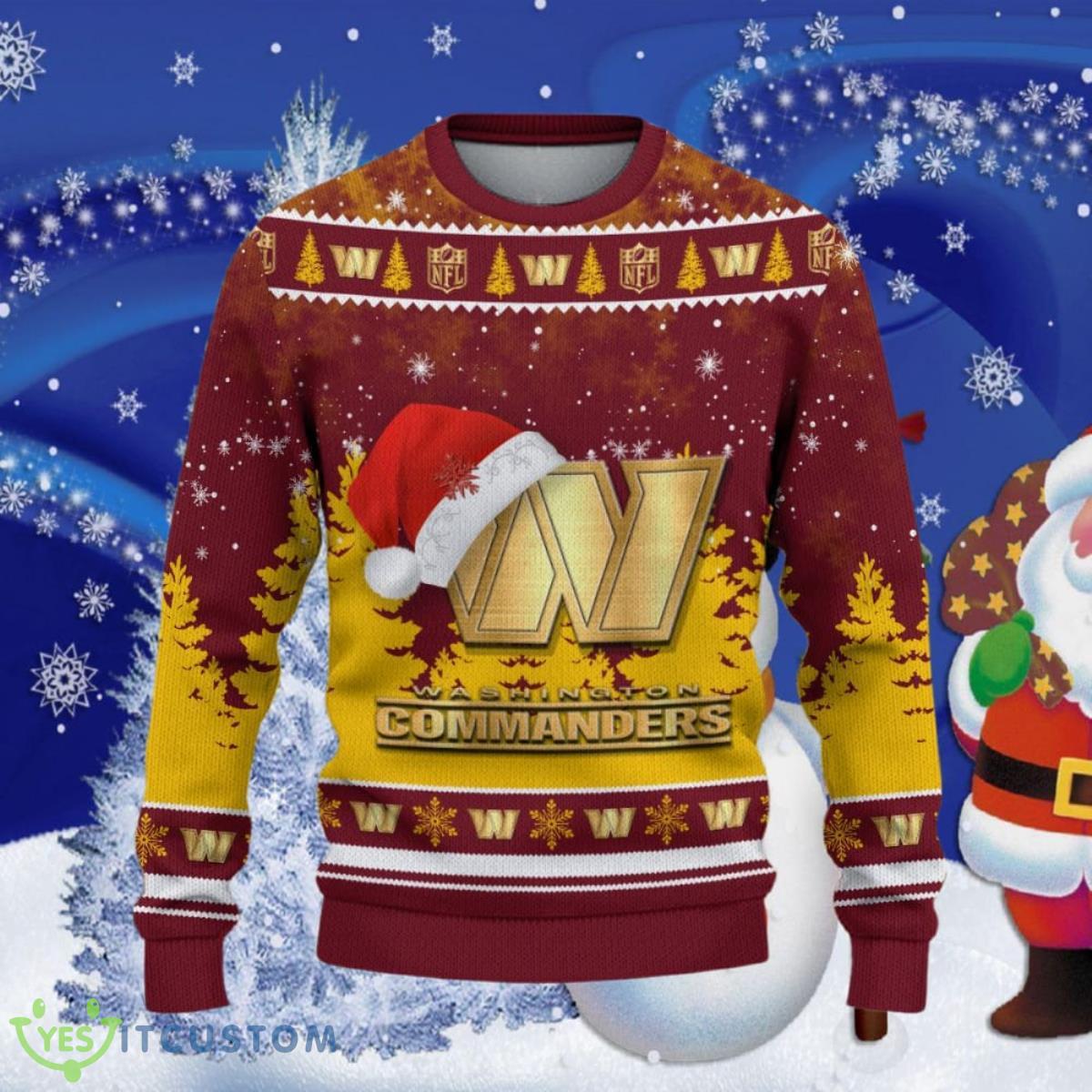 Washington Commanders Ugly Christmas Sweater Special Gift 5 Washington Commanders Ugly Christmas Sweater Special Gift Product Photo 1