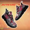 Washington State Cougars Running Sneakers Custom Name 3D Flowers Gift Fans Fans Sports Shoes - Washington State Cougars Clunky Sneakers Custom Name_1