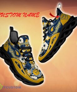 West Virginia Mountaineers Clunky Sneakers Custom Name 3D Flowers Gift For Men And Women Fans Max Soul Sneakers - West Virginia Mountaineers Clunky Sneakers Custom Name_1