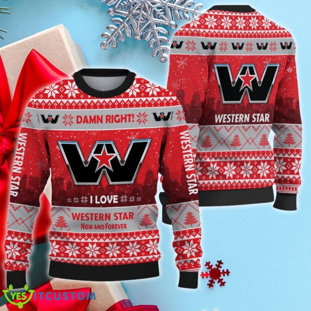Western Star Ugly Christmas Sweater, Xmas Gift For Men Women 3 Western Star Ugly Christmas Sweater, Xmas Gift For Men Women Product Photo 1
