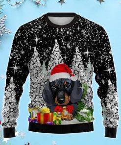 Winter Dachshund 3D Ugly Christmas Sweater, Xmas Gift For Everyone Product Photo 1