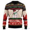 Xmas Time For Baseball Ugly Christmas Sweater Product Photo 1