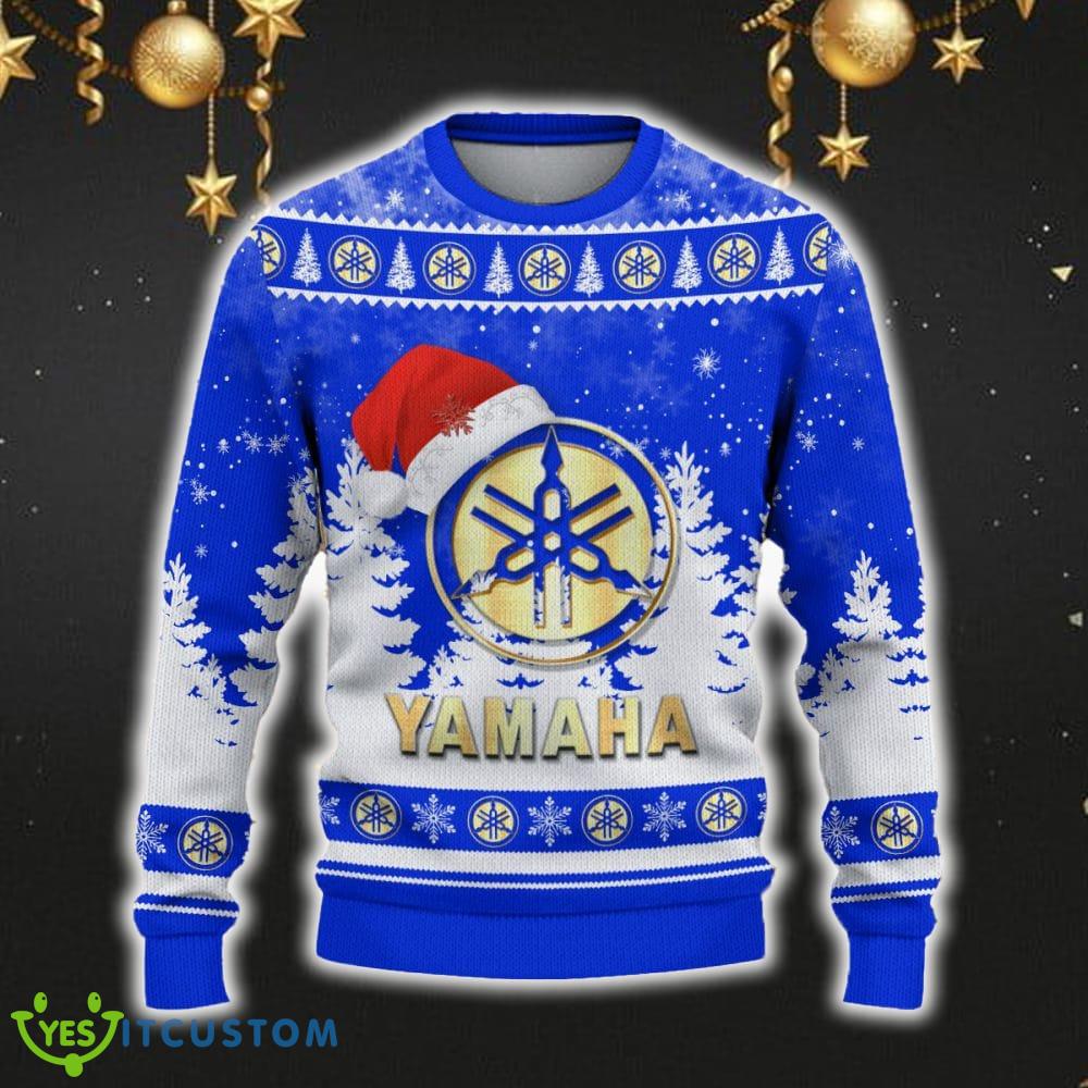 Yamaha Blue Ugly Christmas Sweater Car Lovers Santa Hat Tree Christmas For Fans Gift 5 Yamaha Blue Ugly Christmas Sweater Car Lovers Santa Hat Tree Christmas For Fans Gift - Yamaha Blue Ugly Christmas Sweater_2