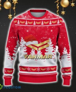 Yanmar Ugly Christmas Sweater Car Lovers Santa Hat Tree Christmas For Fans Gift - Yanmar Ugly Christmas Sweater_2