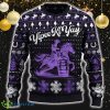 Yipee Ki-Yay Barrel Racing Cowboy Funny Ugly Christmas 3D New Gift Holidays - Yipee Ki-Yay Barrel Racing Cowboy Ugly Christmas Sweater_ 1