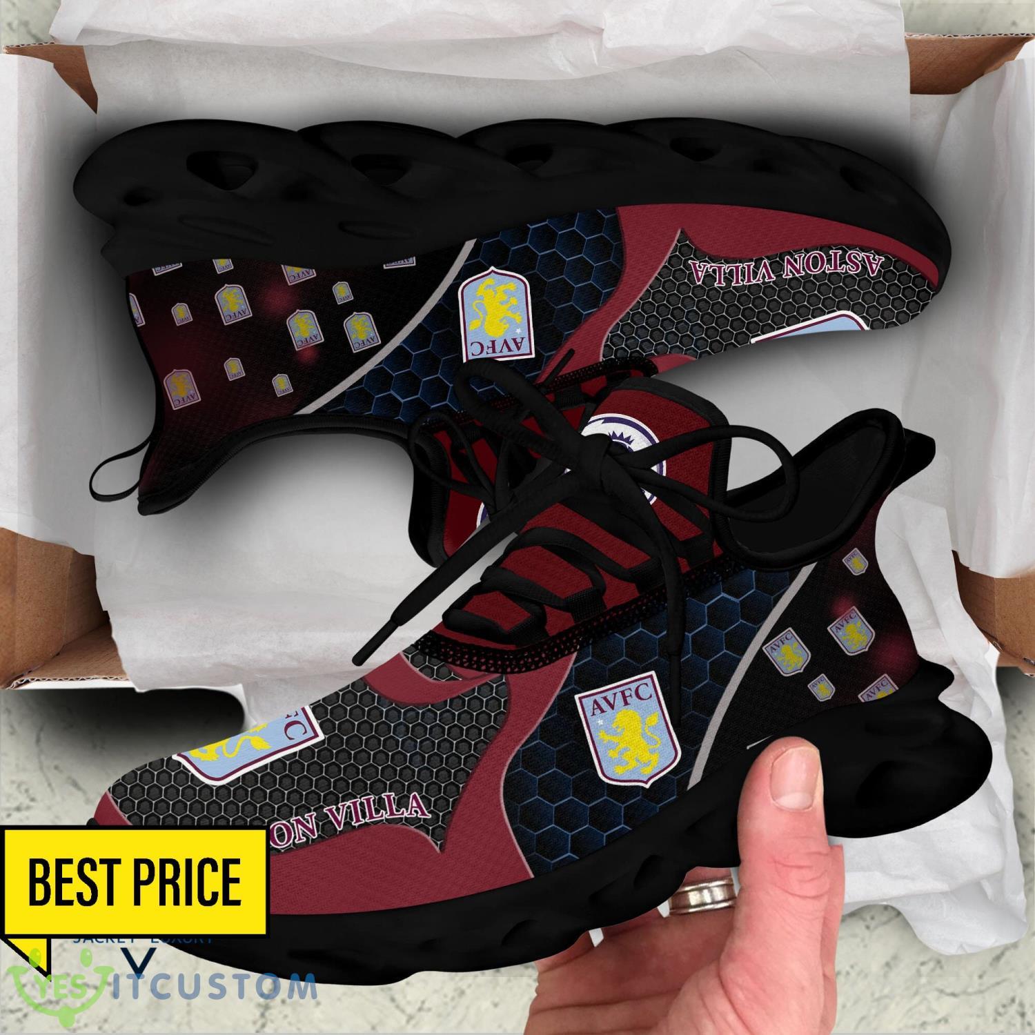 Aston Villa F.C Max Soul Shoes Running Sneakers For Fans Men Andnd Women Shoes 6 Aston Villa F.C Max Soul Shoes Running Sneakers For Fans Men Andnd Women Shoes Product Photo 6