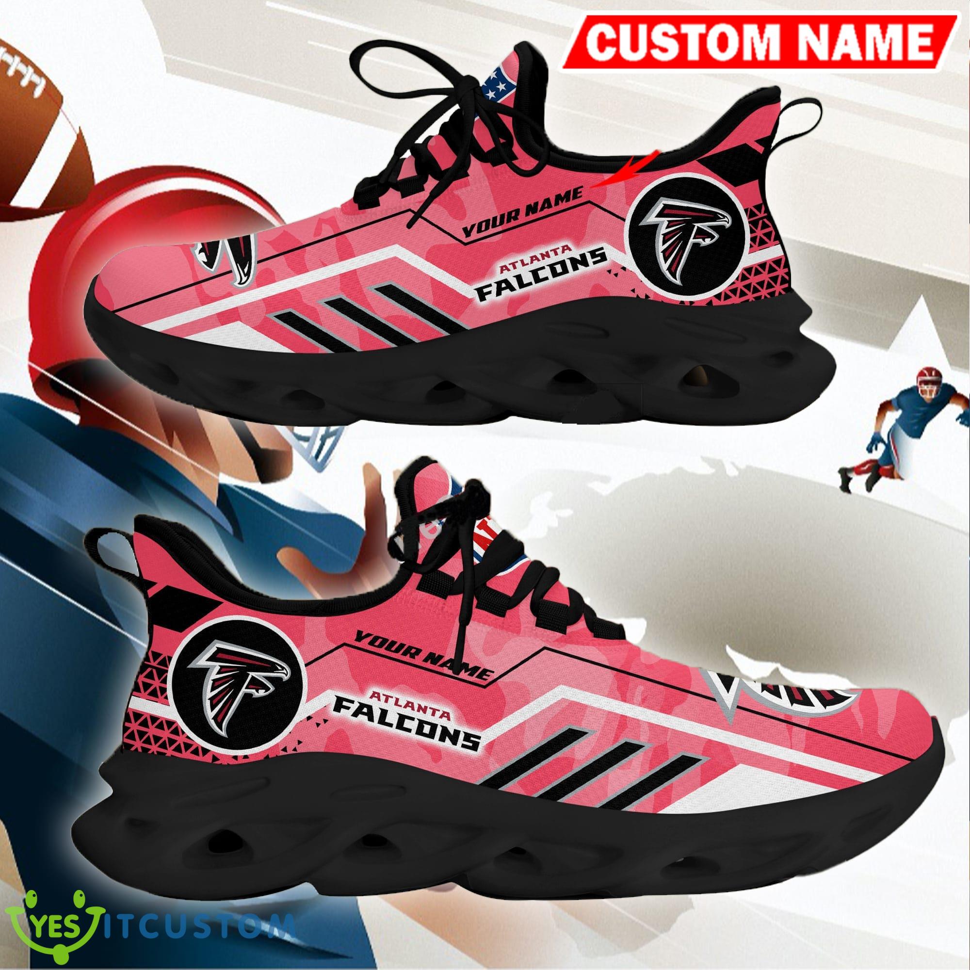 Atlanta Falcons NFL Logo Chunky Sneakers Camo Pink Max Soul Shoes Personalized 6 Atlanta Falcons NFL Logo Chunky Sneakers Camo Pink Max Soul Shoes Personalized - Atlanta Falcons NFL Logo Chunky Sneakers Camo Max Soul Shoes Personalized Photo 3