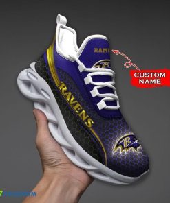 Baltimore Ravens Max Soul Shoes Luxury Custom Name - Baltimore Ravens Max Soul Shoes _5