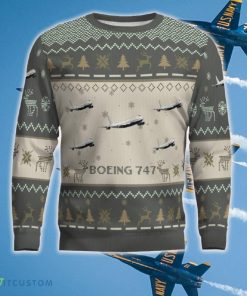 Boeing 747 Aircraft Ugly Christmas 3D Sweater New Gift Holidays - Boeing 747_Aircraft Ugly Sweater_2