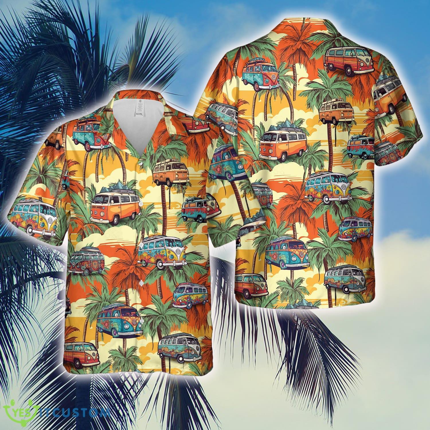 Campervan Hawaiian Shirt Tropical Beach 2 Campervan Hawaiian Shirt Tropical Beach - Campervan Hawaiian Shirt Tropical Beach