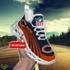 Chicago Bears Custom Name Striped Design Max Soul Shoes Running Sport Shoes Product Photo 1