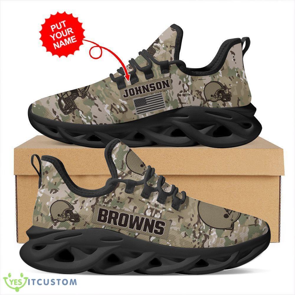 Cleveland Browns Us Army Military Rank Design Camouflage Custom Name Max Soul Sneakers For Men Womenfootball Fans 11 Cleveland Browns Us Army Military Rank Design Camouflage Custom Name Max Soul Sneakers For Men Womenfootball Fans - 121223-154445