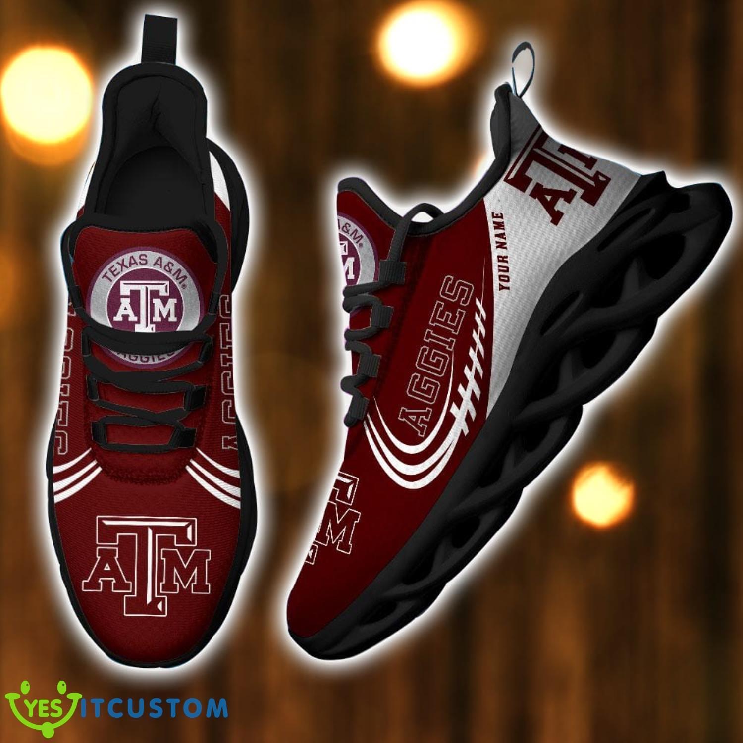 Custom Nam NCAA Teams Texas A&M Aggies Personalized Name Sneakers Max Soul Shoes 3 Custom Nam NCAA Teams Texas A&M Aggies Personalized Name Sneakers Max Soul Shoes Product Photo 3