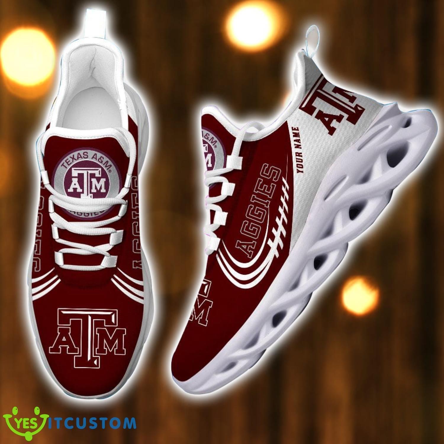 Custom Nam NCAA Teams Texas A&M Aggies Personalized Name Sneakers Max Soul Shoes 4 Custom Nam NCAA Teams Texas A&M Aggies Personalized Name Sneakers Max Soul Shoes Product Photo 4