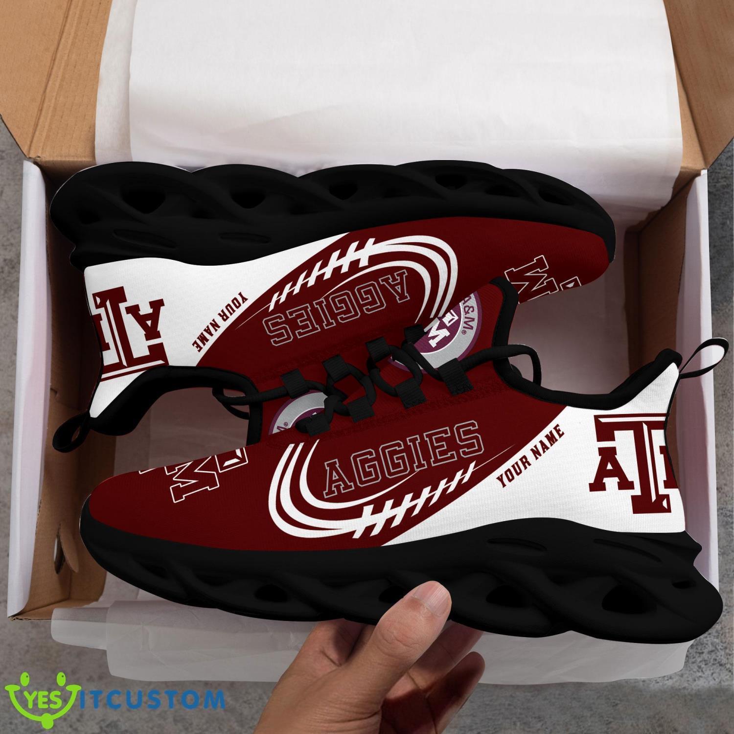 Custom Nam NCAA Teams Texas A&M Aggies Personalized Name Sneakers Max Soul Shoes 5 Custom Nam NCAA Teams Texas A&M Aggies Personalized Name Sneakers Max Soul Shoes Product Photo 5