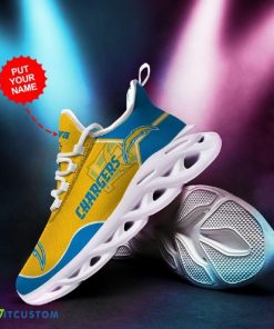 Custom Name Los Angeles Chargers Custom Max Soul Sneakers For Men Women - Los Angeles Chargers Custom Max Soul Sneakers Running Sports Shoes_2