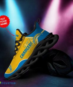 Custom Name Los Angeles Chargers Custom Max Soul Sneakers For Men Women - Los Angeles Chargers Custom Max Soul Sneakers Running Sports Shoes_4