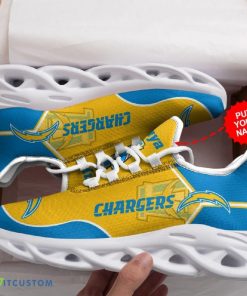 Custom Name Los Angeles Chargers Custom Max Soul Sneakers For Men Women - Los Angeles Chargers Custom Max Soul Sneakers Running Sports Shoes_1