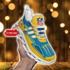 Custom Name Los Angeles Chargers Personalized Sneakers Max Soul Shoes Trendy Shoes Product Photo 1