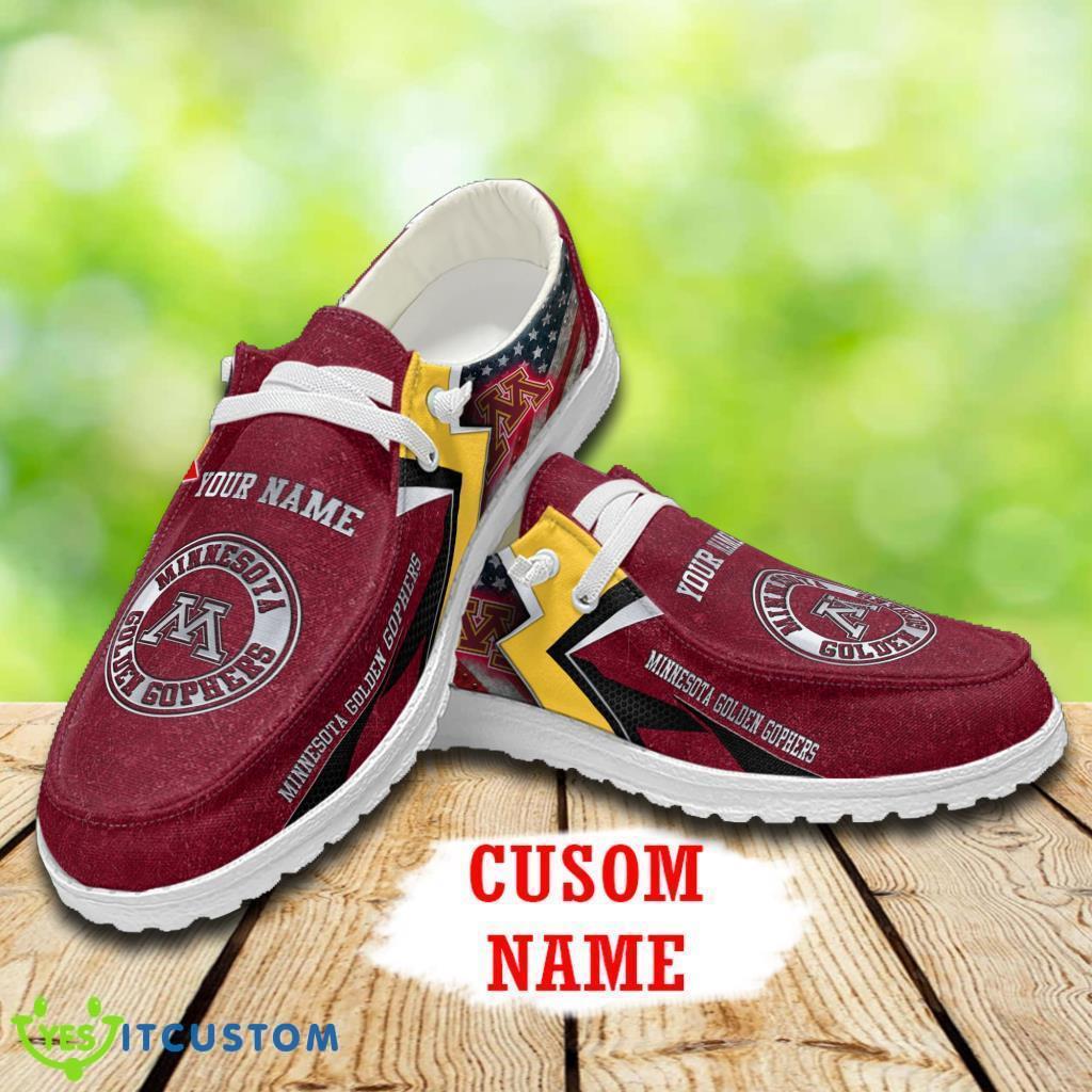 Custom Name Minnesota Golden Gophers Dude Loafer Shoes 3 Custom Name Minnesota Golden Gophers Dude Loafer Shoes Product Photo 1