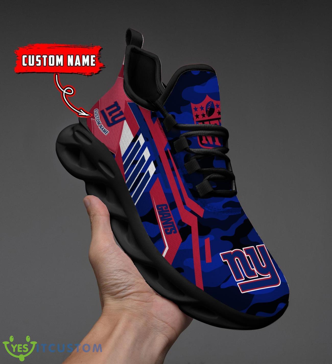 Custom Name New York Giants CAMO Max Soul Shoes Gift For Father's Day 2 Custom Name New York Giants CAMO Max Soul Shoes Gift For Father's Day Product Photo 2