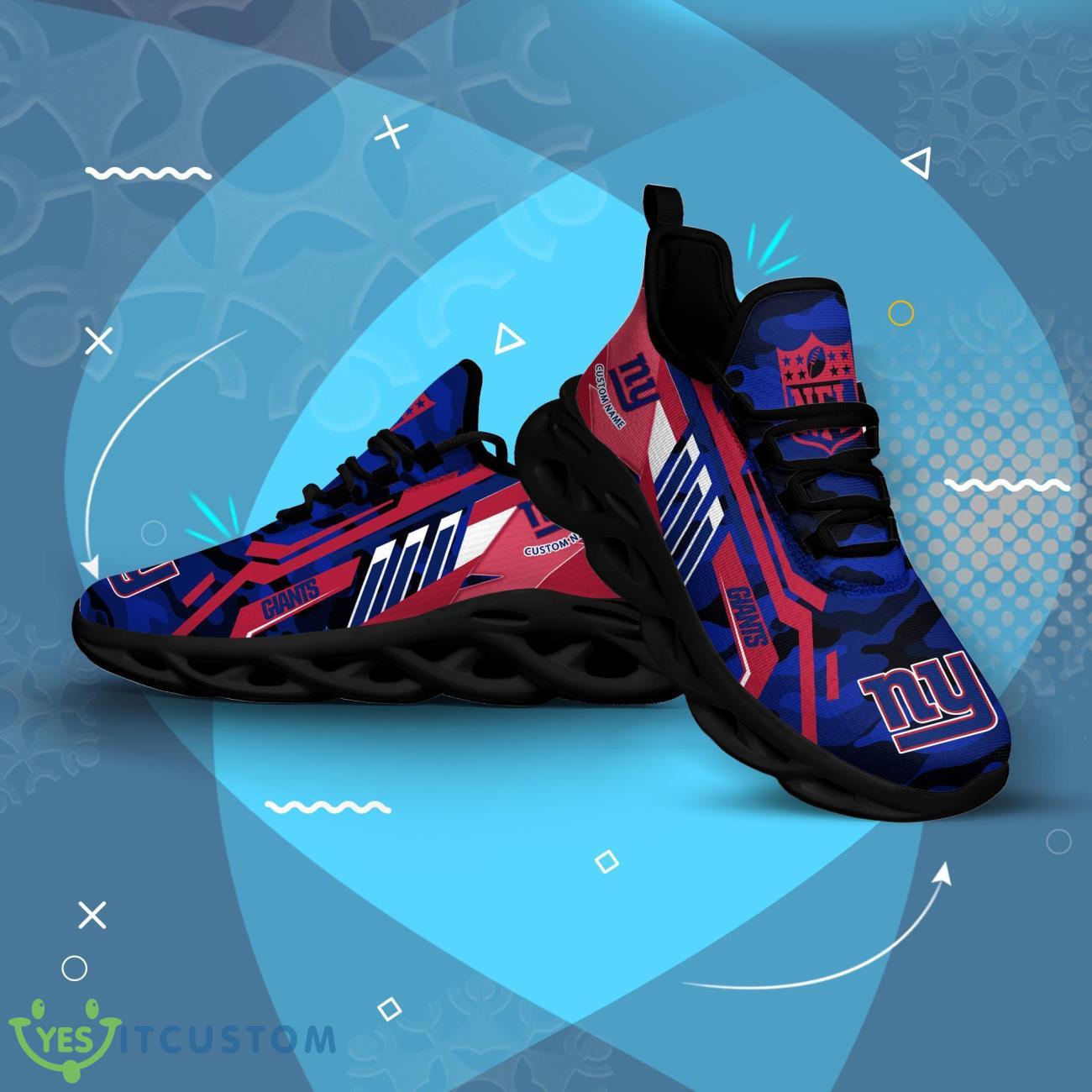 Custom Name New York Giants CAMO Max Soul Shoes Gift For Father's Day 3 Custom Name New York Giants CAMO Max Soul Shoes Gift For Father's Day Product Photo 3