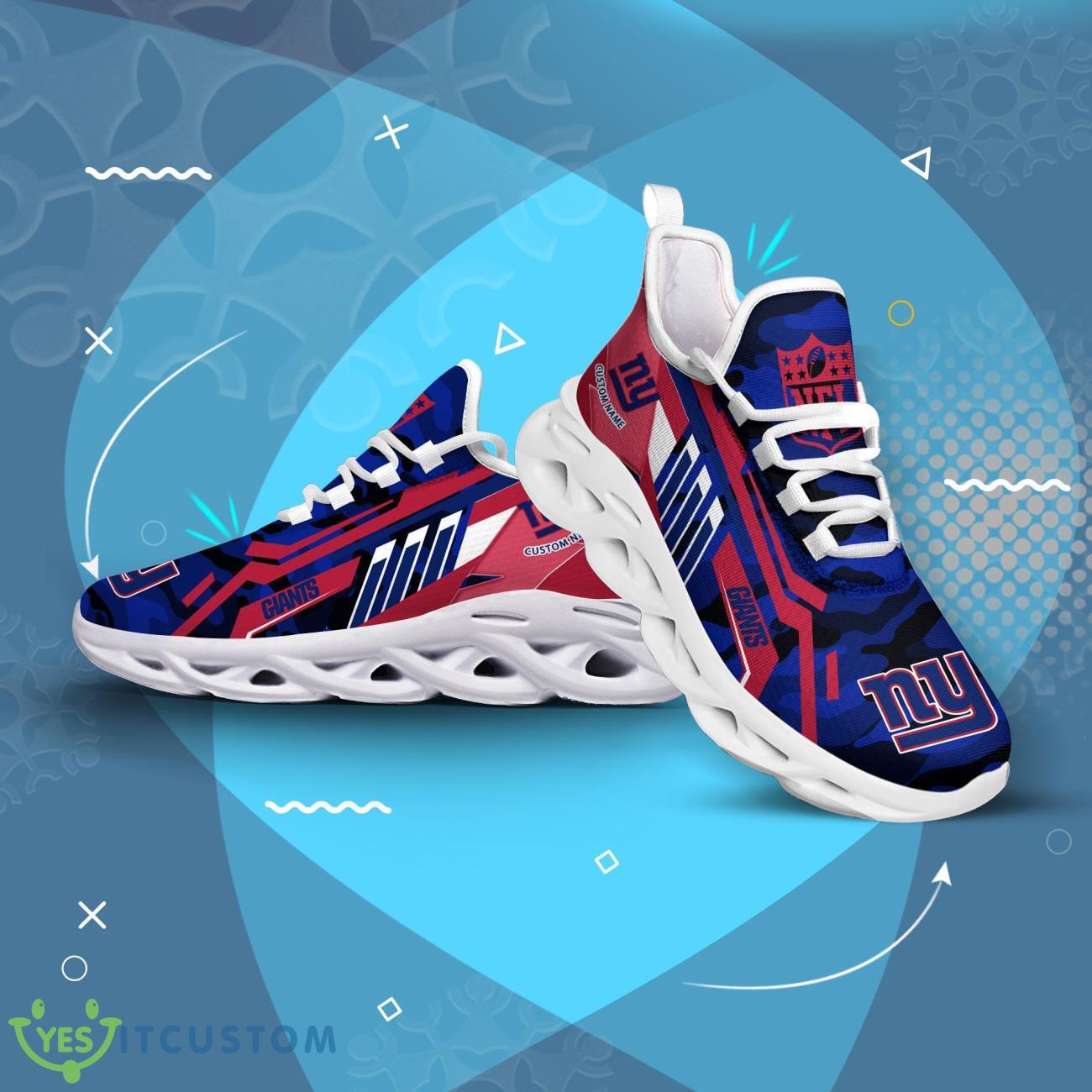 Custom Name New York Giants CAMO Max Soul Shoes Gift For Father's Day 12 custom name new york giants camo max soul shoes gift for fathers day 3