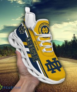 Custom Name Notre Dame Fighting Irish Personalized Max Soul Shoes Striped Style Running Shoes Product Photo 1