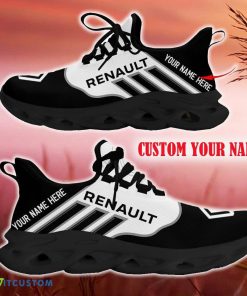 Custom Name Renault Black Car Logo Max Soul Sneakers For Fans Team Running Shoes Gift Men And Women - Renault Max Soul Shoes New Car_1